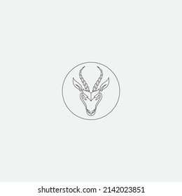 antelope logo vectores ilustraciones de diseño icono plantilla de logotipo