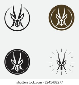 Logo-Vorlage für Antelope-Vektorgrafiken-Design-Symbol