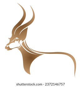 antelope logo vector illustrations design icon logo template