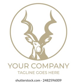 antelope logo vector illustrations design icon logo template