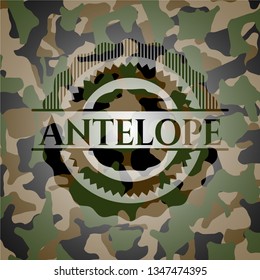 Antelope on camouflage pattern