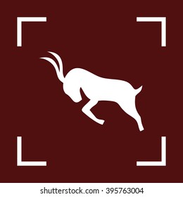 Antelope sign, antelope icon, antelope logo  vector illustration