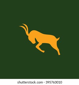 Antelope sign, antelope icon, antelope logo  vector illustration
