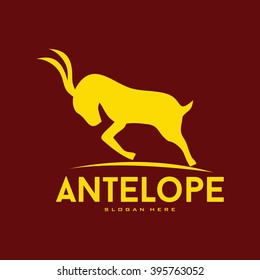 Antelope sign, antelope icon, antelope logo  vector illustration