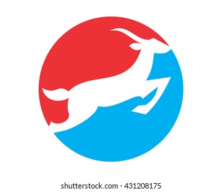 antelope silhouette animal safari image vector