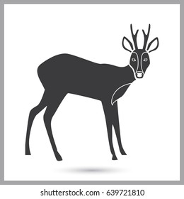 Antelope simple icon for web and mobile design