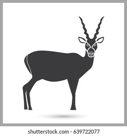 Antelope simple icon for web and mobile design