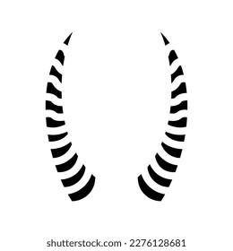 antelope wildlife animal glyph icon vector. antelope wildlife animal sign. isolated symbol illustration