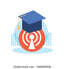 antena button with wifi connection