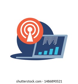 antena button with wifi connection
