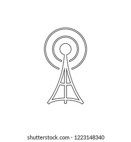 antena icon. Element of media for mobile concept and web apps illustration. Thin line icon for website design and development, app development