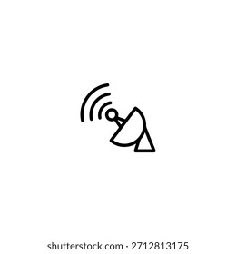 Ícone de antena design de vetor plano.