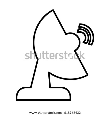 antena satellite isolated icon