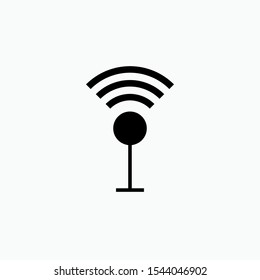 Antena or Signal Icon. Frequency Illustration As A Simple Vector Sign & Trendy Symbol for Design, Websites, Presentation or Application.