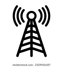 Antena Vector Glyph Icon For Personal And Commercial Use.
