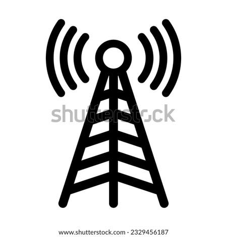 Antena Vector Glyph Icon For Personal And Commercial Use.
