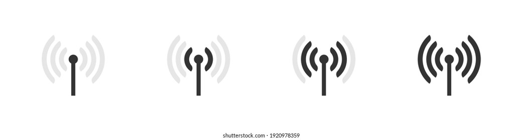 Antena WiFi. Wifi icons concept. Wireless internet sign isolated on white background. Vector illustration