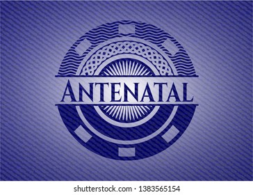 Antenatal jean background. Vector Illustration. Detailed.