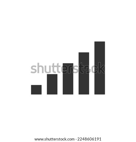 Antenna bars icon isolated on white background. Signal strength symbol modern, simple, vector, icon for website design, mobile app, ui. Vector Illustration