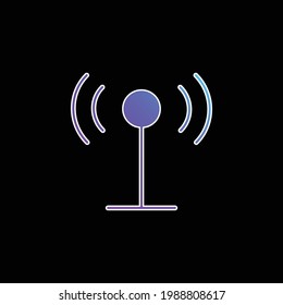Antennenblaues Farbverlauf-Vektorsymbol