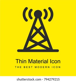 Antenna bright yellow material minimal icon or logo design