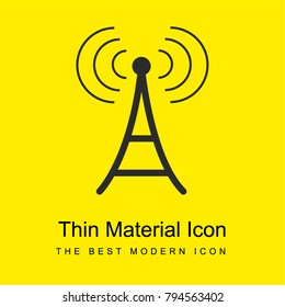 antenna bright yellow material minimal icon or logo design