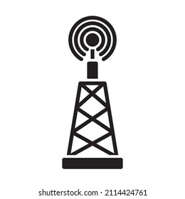 Antenna, Broadcast, Transmitter Icon Vector Design Template Illustration