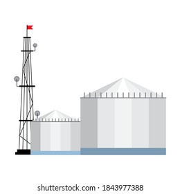 Antenna and buildings design, Signal broadcast internet and technology theme Vector illustration