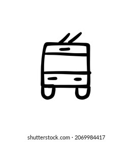 tipo de logotipo del icono del bus de antena