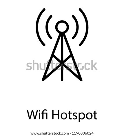 A antenna for capturing signals, wifi hotspot 