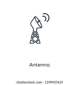 Antenna concept line icon. Linear Antenna concept outline symbol design. This simple element illustration can be used for web and mobile UI/UX.