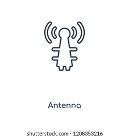 Antenna concept line icon. Linear Antenna concept outline symbol design. This simple element illustration can be used for web and mobile UI/UX.