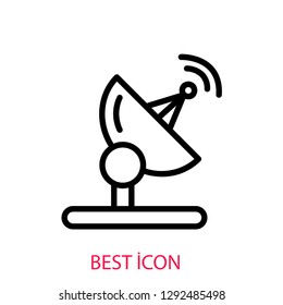 Antenna concept line icon. Simple element illustration. Antenna concept outline symbol design. Can be used for web and mobile UI/UX . Modern vector style. 