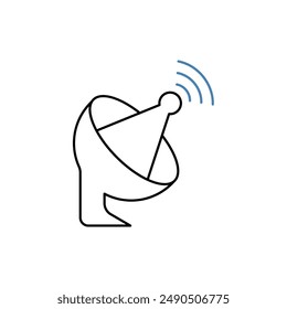 antenna concept line icon. Simple element illustration.antenna concept outline symbol design.