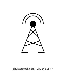 antenna concept line icon. Simple element illustration. antenna concept outline symbol design.