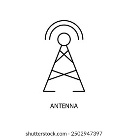 antenna concept line icon. Simple element illustration. antenna concept outline symbol design.