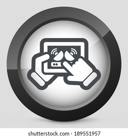 Antenna connection on tablet