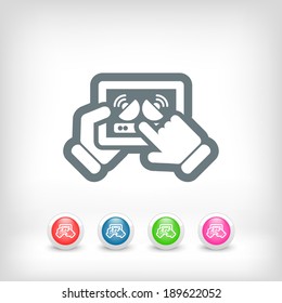 Antenna connection on tablet