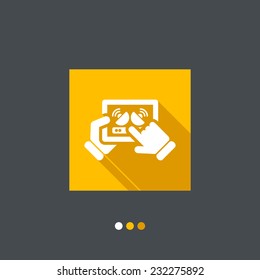 Antenna connection on tablet