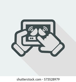 Antenna connection on tablet