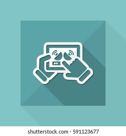Antenna connection on tablet