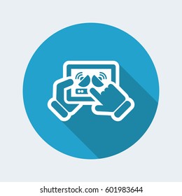 Antenna connection on tablet