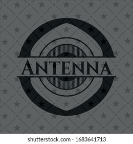 Antenna dark emblem. Vector Illustration. Detailed.