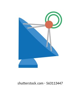 antenna dish radar technology icon vector illustration eps 10