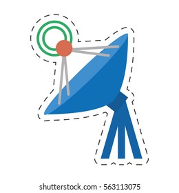 antenna dish radar technology internet vector illustration eps 10