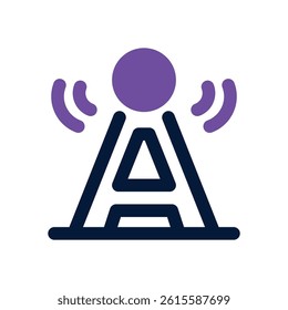 antenna dual tone icon. Sleek and modern vector icon for websites, mobile apps, marketing materials, and corporate design. Fully scalable and ready to use.