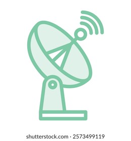 Antenna duotone line icon, editable vector icon, pixel perfect, illustrator ai file 