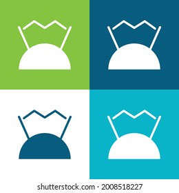 Antenna Flat four color minimal icon set