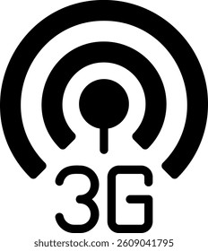antenna glyph icon illustration vector