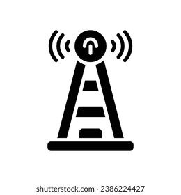 Antennenglyph-Symbol. Vektorsymbol für Ihre Website, Ihr Handy, Ihre Präsentation und Ihr Logo-Design.